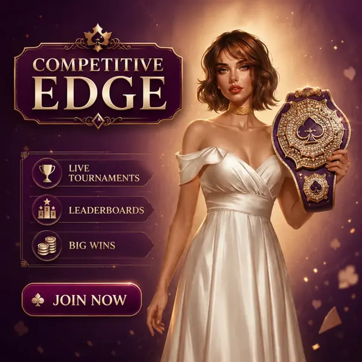 Card Duchess hält Meisterschaftsgürtel bei Live-Casino-Turnieren mit goldenem Bestenlisten-Glanz