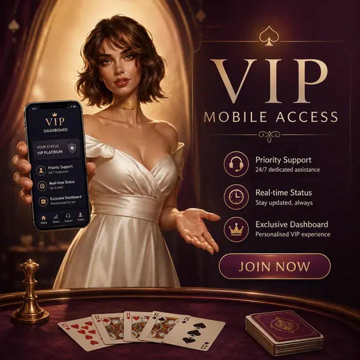 Card Duchess präsentiert VIP-Mobile-App-Dashboard bei Mobile VIP Dashboard und Priority Support Access Casino